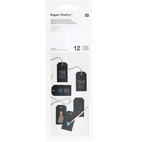 Kraspapier tags 12st